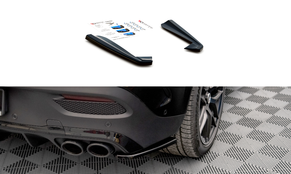 Maxton Design Heck Ansatz Flaps Diffusor passend für Mercedes-AMG GLE 53 Coupe C167 / C167 Facelift schwarz Hochglanz