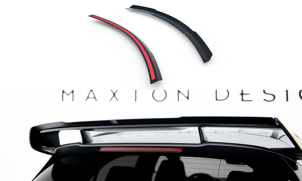 Maxton Design Spoiler CAP passend für Mercedes-Benz GLA 45 AMG schwarz Hochglanz