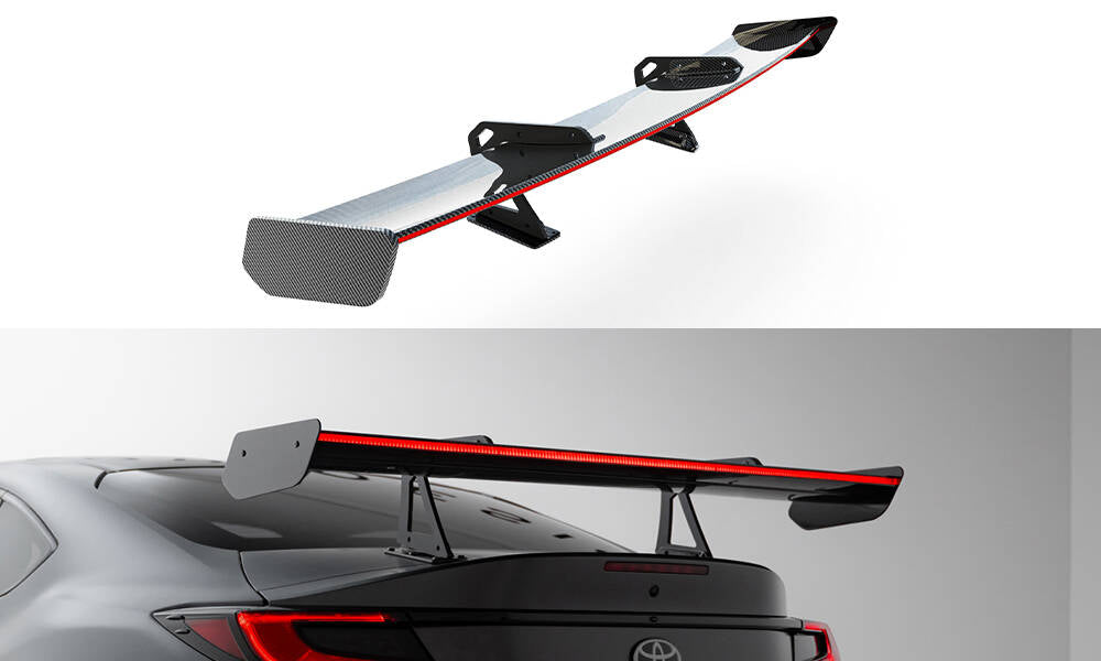 Maxton Design Carbon Spoiler With Upper Swan Mounting + LED Toyota GR86 / Subaru BRZ Mk2 für Toyota GR86 Mk1
