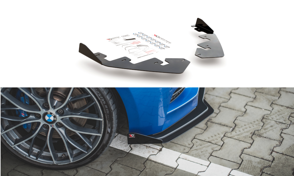 Maxton Design Flaps BMW M135i F20 schwarz Hochglanz für BMW 1er F20- F21
