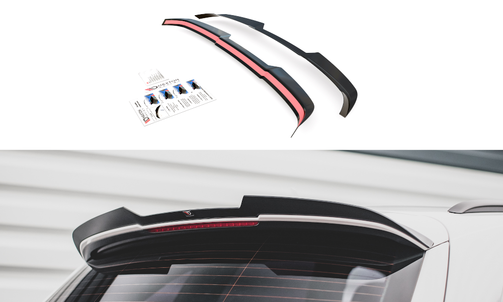 Maxton Design Spoiler CAP passend für Audi SQ5 / Q5 S-Line Mk1 (8R) schwarz Hochglanz