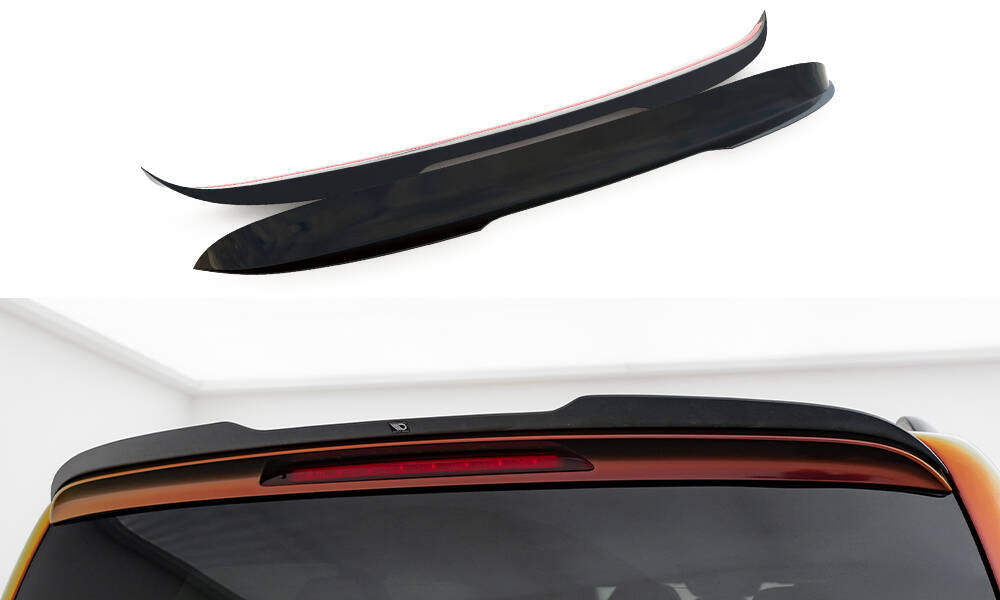 Maxton Design Spoiler CAP passend für Mercedes-Benz V-Klasse AMG-Line W447 Facelift schwarz Hochglanz