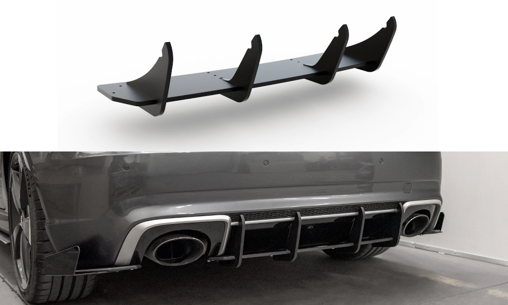 Maxton Design Robuste Racing Heckschürze V.1 passend für Audi RS3 8V Sportback