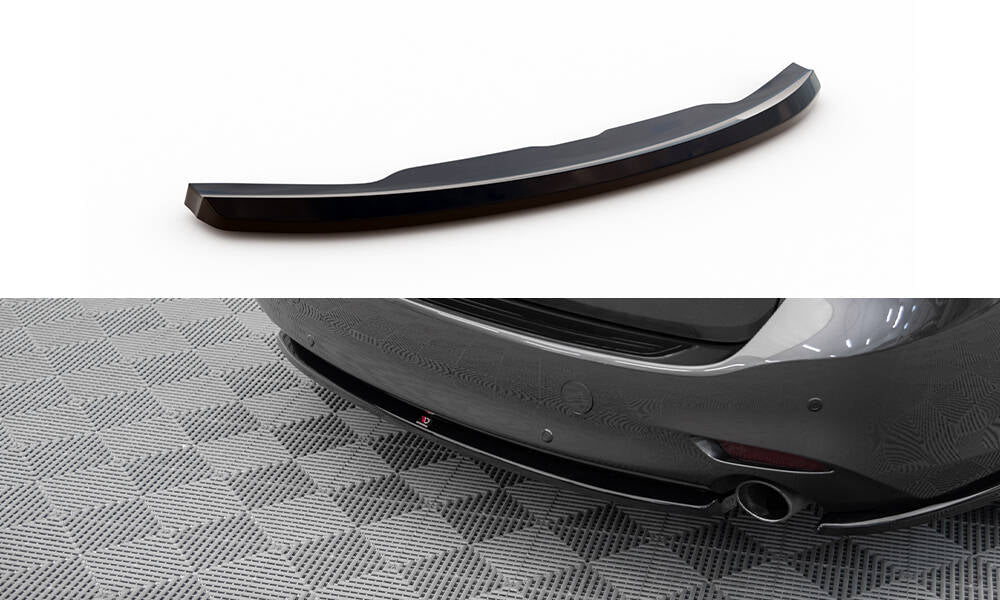 Maxton Design Heckansatz Mazda 6 Kombi Mk3 Facelift schwarz Hochglanz für Mazda 6 Mk3 Facelift 2