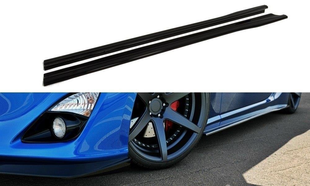 Maxton Design Street+ Seitenschweller Leisten passend für Toyota GT86 schwarz Hochglanz