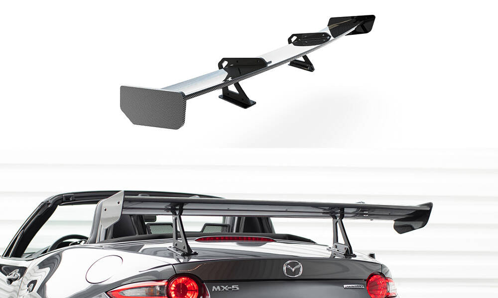 Maxton Design Carbon Spoiler With Upper Swan Mounting Mazda MX-5 ND (Mk4) für Mazda MX-5 Mk4 (ND)