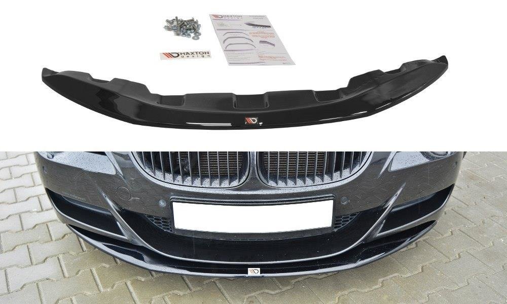 Maxton Design Street+ Spoilerlippe Front Ansatz V.1 passend für BMW M6 E63 schwarz Hochglanz