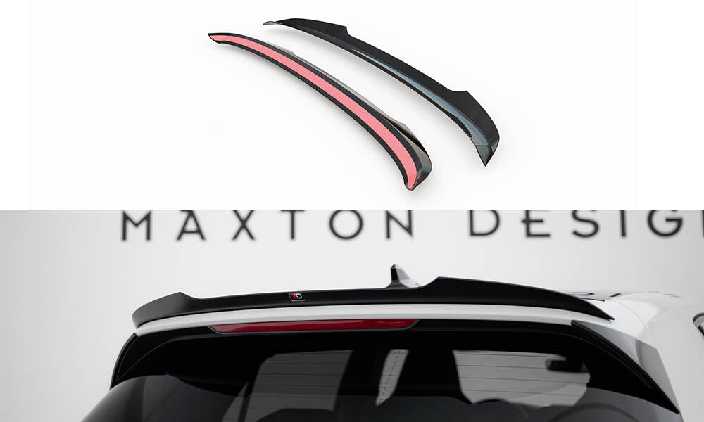 Maxton Design Spoiler CAP V.1 passend für VW Golf GTI / GTE / GTD / R-Line / R Mk8 schwarz Hochglanz
