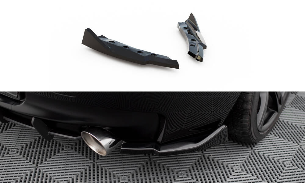Maxton Design Heck Ansatz Flaps Diffusor passend für BMW Z4 M-Paket E89 Facelift schwarz Hochglanz