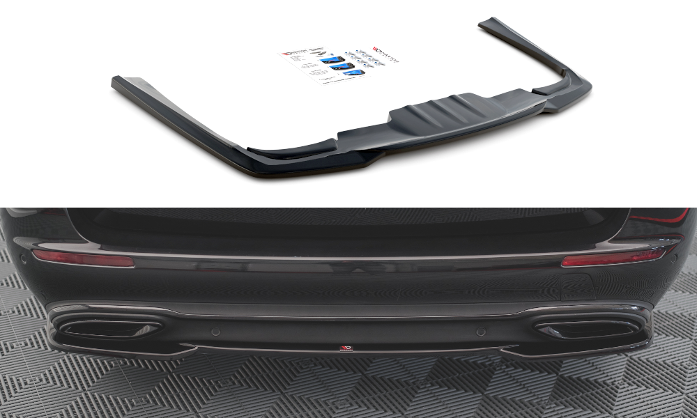 Maxton Design Heckansatz Mercedes-Benz E W213 schwarz Hochglanz für Mercedes-Benz E Klasse W213