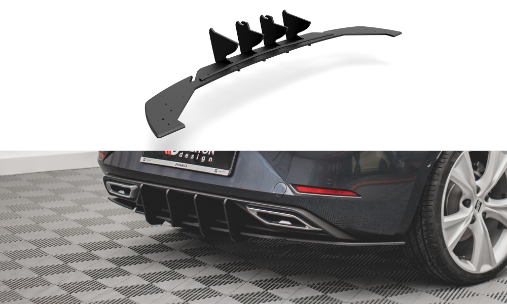 Maxton Design Street Pro Heckschürze passend für Seat Leon FR Hatchback Mk4
