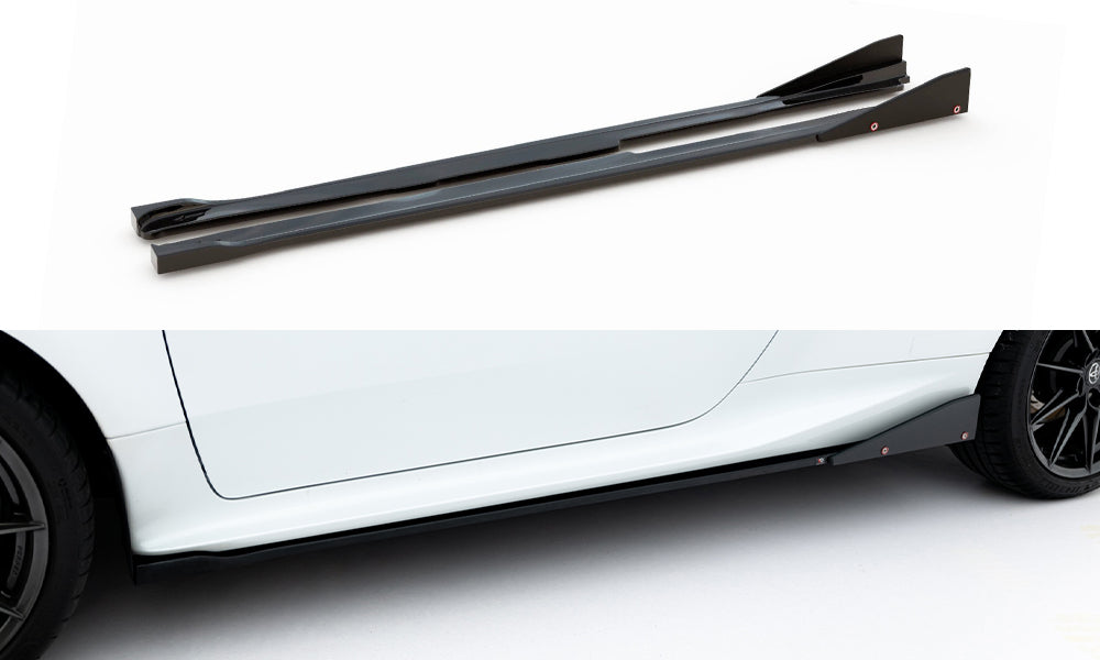Maxton Design Street+ Seitenschweller Leisten V.2 passend für + Flaps passend für Toyota GR Yaris Mk4