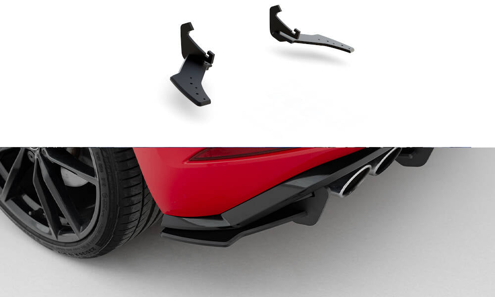 Maxton Design Street Pro Heck Ansatz Flaps Diffusor passend für VW Golf R Mk7 Facelift