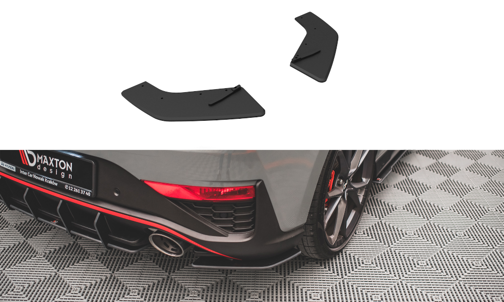 Maxton Design Street Pro Heck Ansatz Flaps Diffusor passend für Hyundai I30 N Hatchback Mk3 Facelift