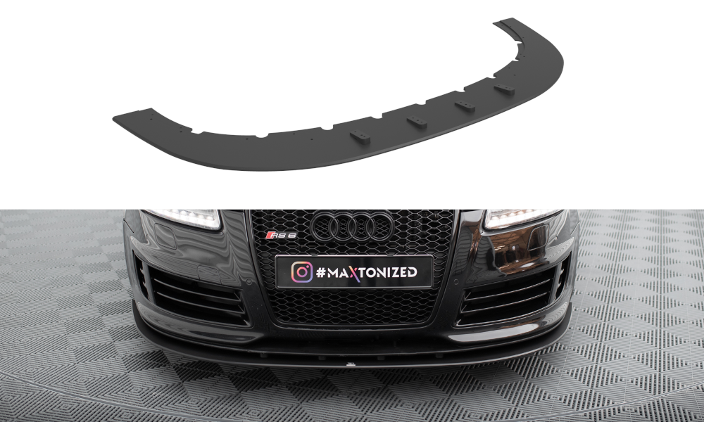 Maxton Design Street Pro Street+ Spoilerlippe Front Ansatz passend für Audi RS6 Avant C6