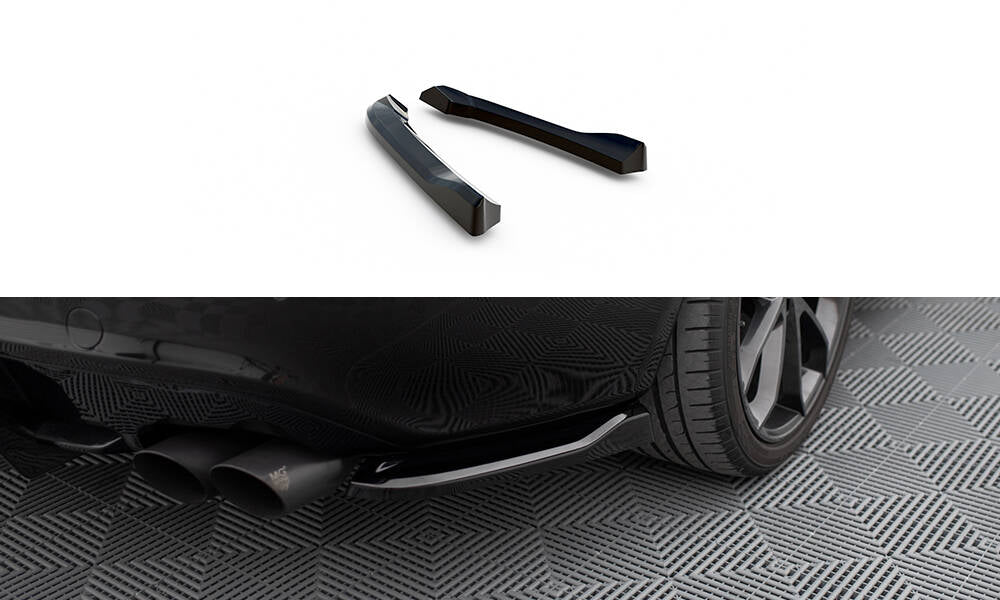 Maxton Design Heck Ansatz Flaps Diffusor V.1 passend für Audi S5 / A5 S-Line Coupe / Cabriolet 8T schwarz Hochglanz