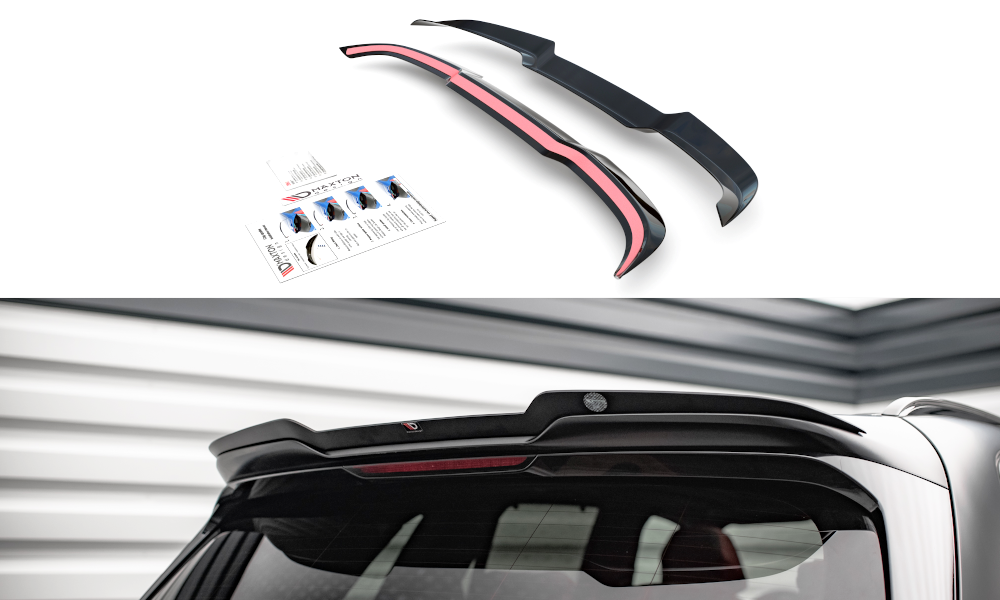 Maxton Design Spoiler CAP passend für BMW X5M F95 / F95 Facelift schwarz Hochglanz