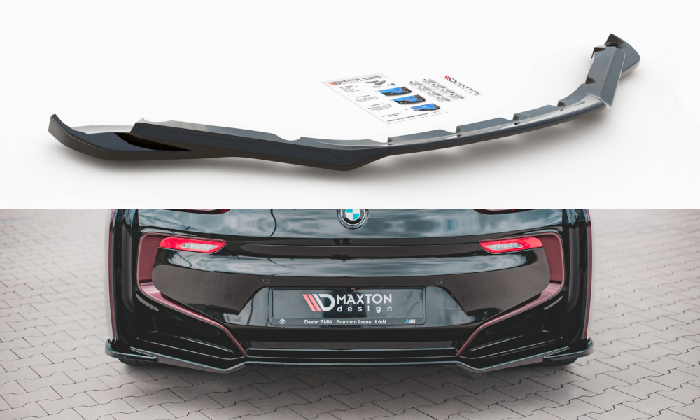 Maxton Design Heckansatz BMW i8 schwarz Hochglanz für BMW i8