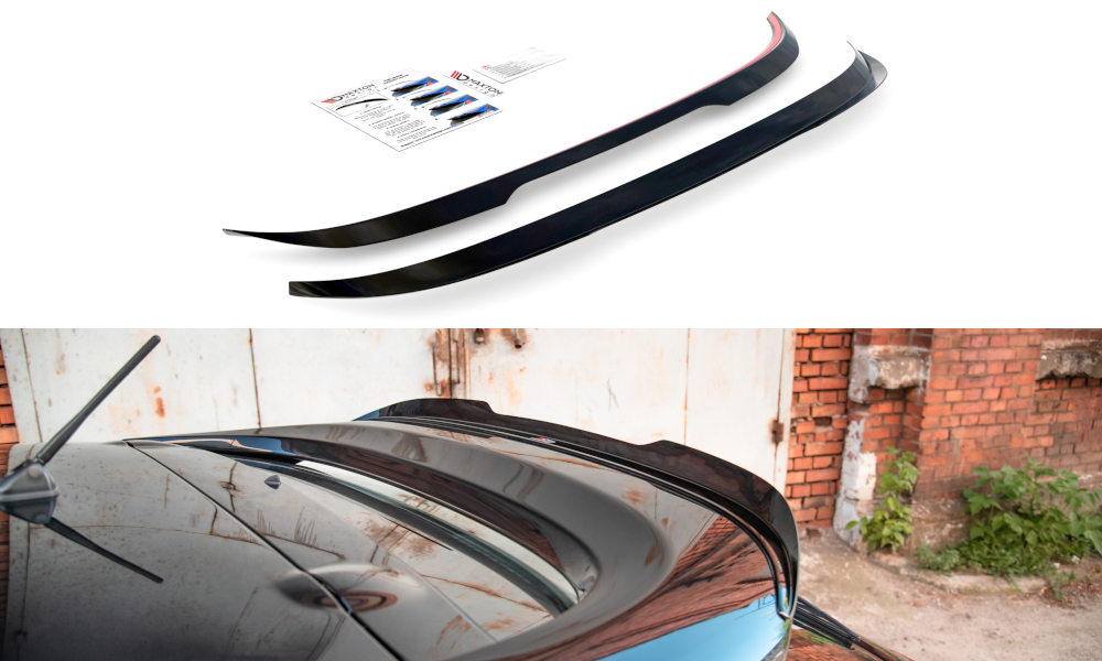 Maxton Design Spoiler CAP für Mitsubishi Lancer Sportback Mk8 schwarz matt