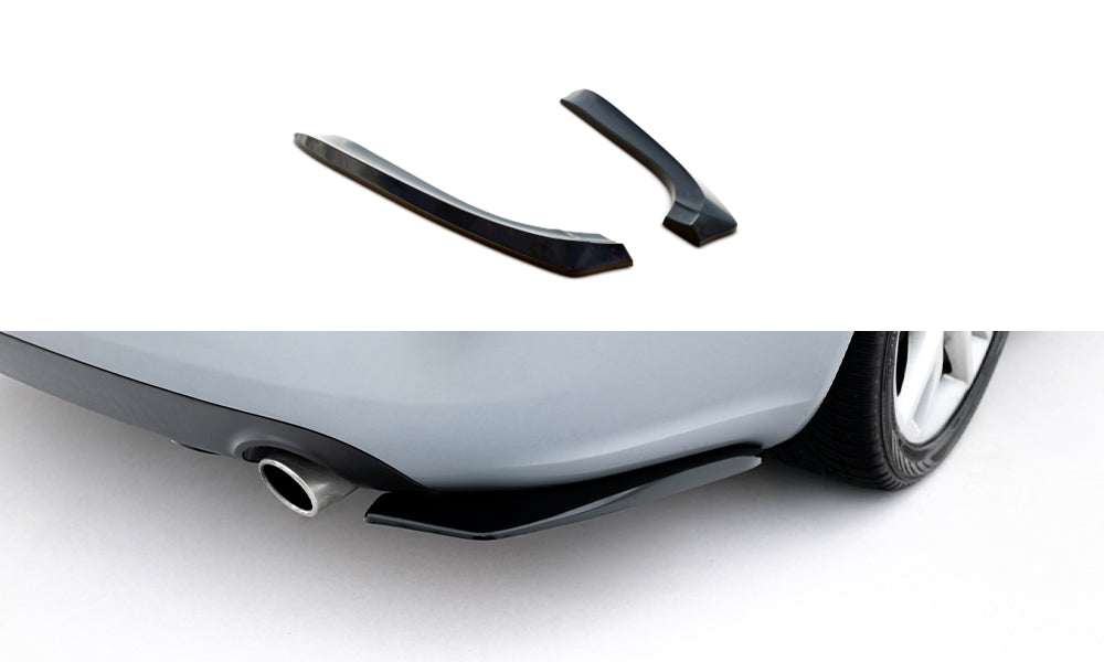 Maxton Design Heck Ansatz Flaps Diffusor passend für AUDI A4 B7 schwarz Hochglanz