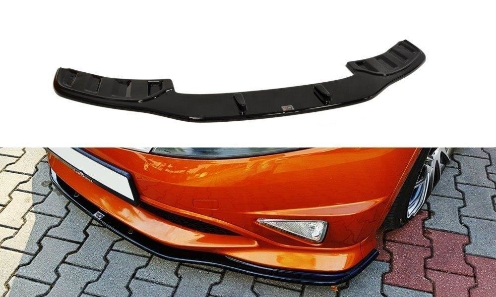 Maxton Design Street+ Spoilerlippe Front Ansatz passend für HONDA CIVIC VIII TYPE S/R schwarz Hochglanz