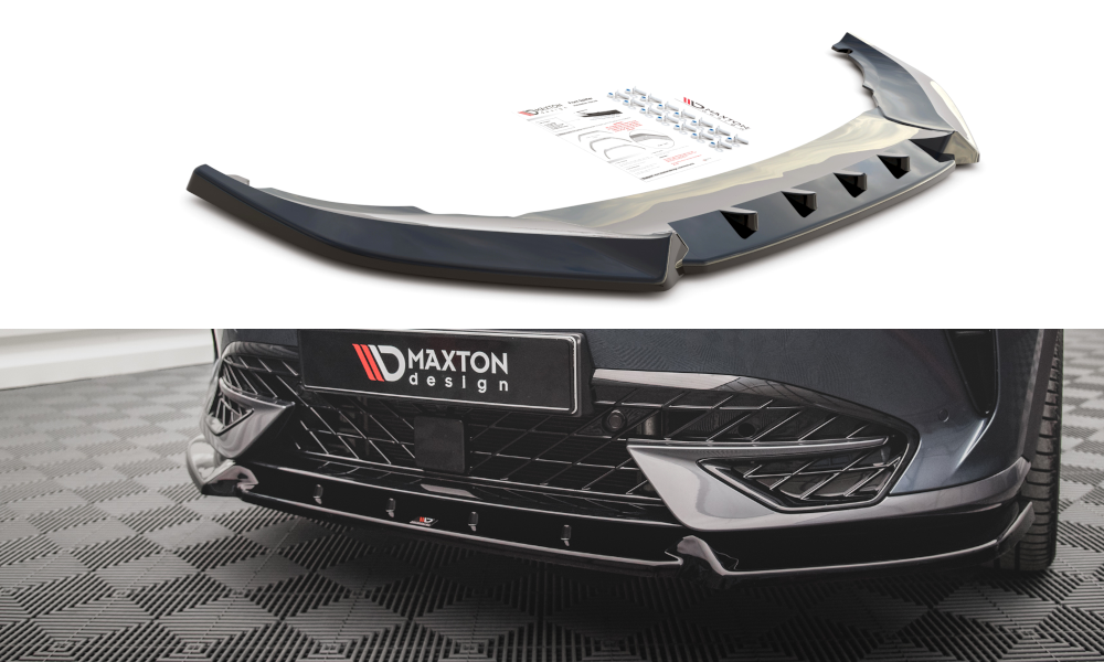 Maxton Design Street+ Spoilerlippe Front Ansatz V.2 passend für Cupra Formentor schwarz Hochglanz