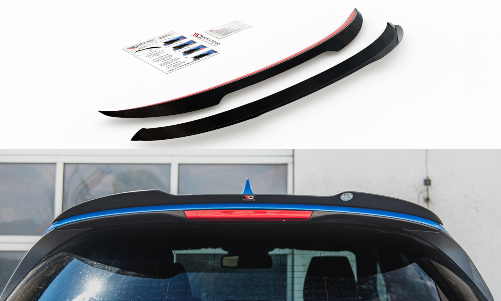 Maxton Design Spoiler CAP passend für Ford Puma Mk1 schwarz Hochglanz
