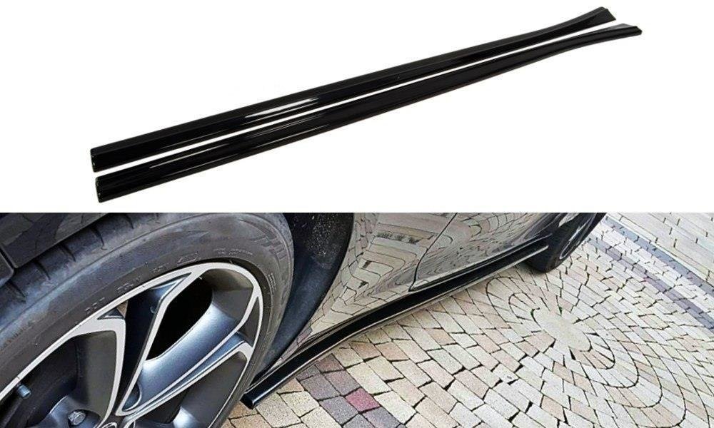 Maxton Design Street+ Seitenschweller Leisten passend für Opel Astra GTC J schwarz Hochglanz