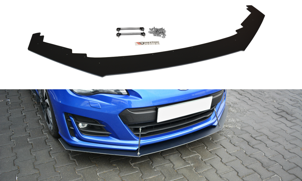 Maxton Design Racing Street+ Spoilerlippe Front Ansatz V.1 passend für Subaru BRZ Mk1 Facelift