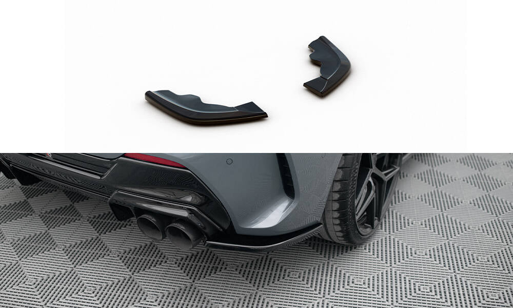 Maxton Design Heck Ansatz Flaps Diffusor V.3 passend für BMW 1er F40 M-Paket/ M135i schwarz Hochglanz