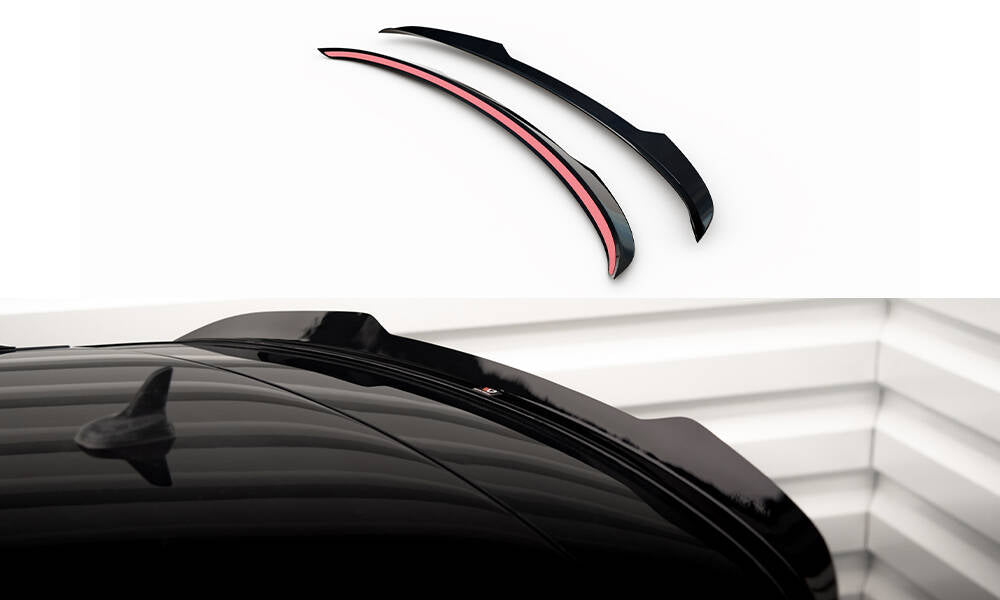 Maxton Design Spoiler CAP V.2 passend für Audi A6 Avant C7 schwarz Hochglanz
