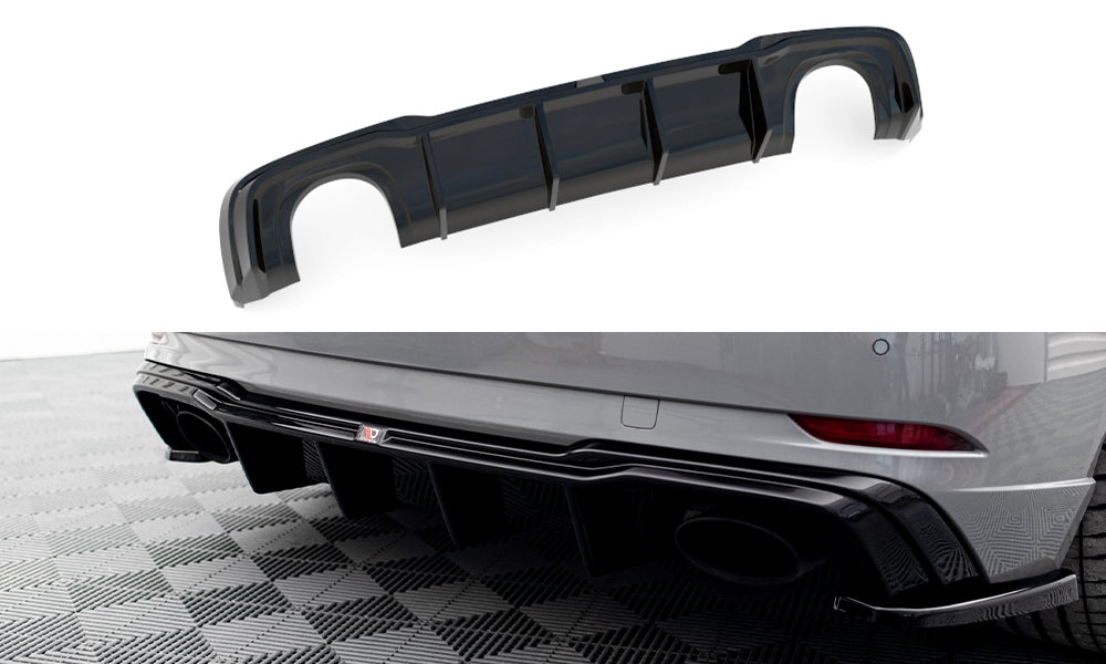 Maxton Design Diffusor Heck Ansatz V.2 passend für Audi RS3 8V Sportback Facelift