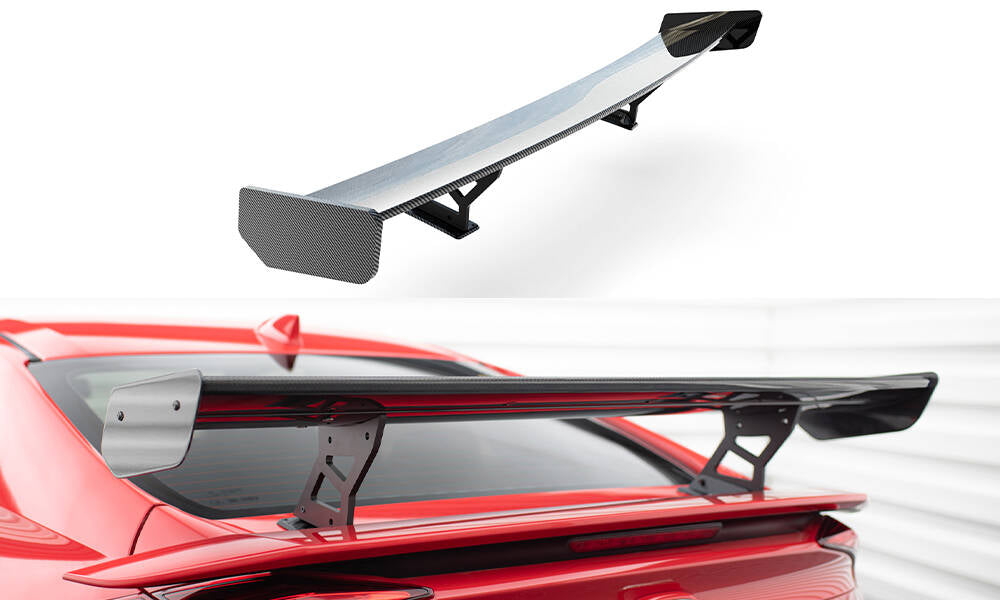 Maxton Design Carbon Spoiler With Internal Brackets Uprights Honda Civic SI Mk10 für Honda Civic Mk10