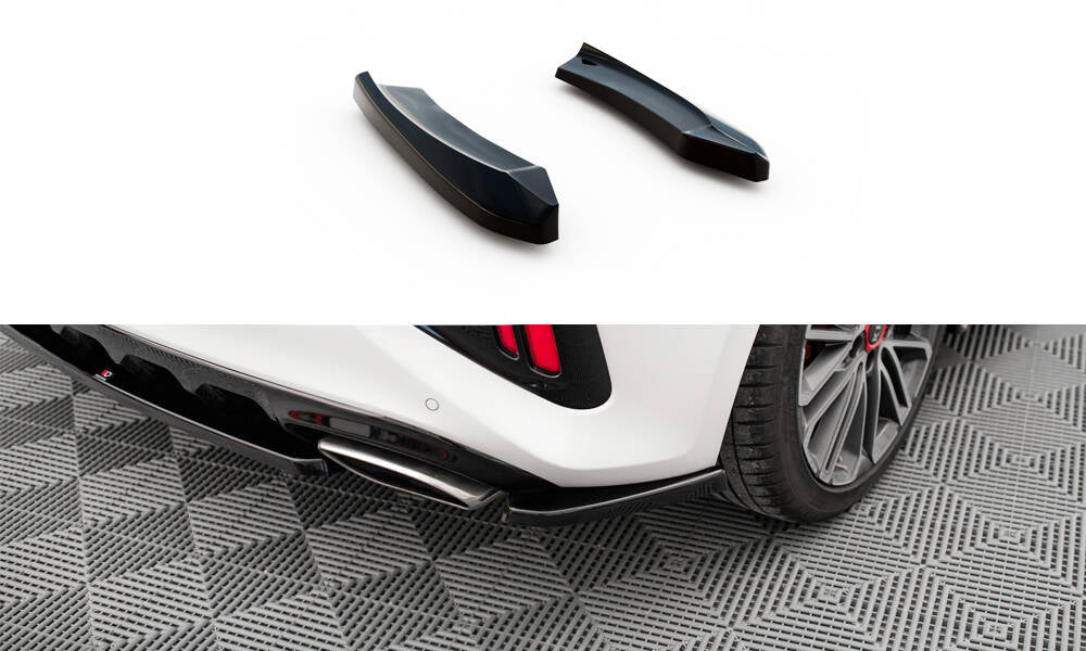 Maxton Design Heck Ansatz Flaps Diffusor passend für Kia Ceed GT Mk3 schwarz Hochglanz