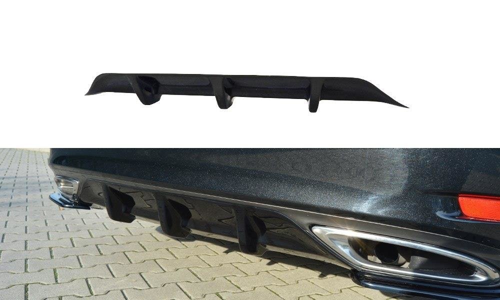 Maxton Design Diffusor Heck Ansatz passend für Lexus GS Mk4 Facelift T schwarz Hochglanz