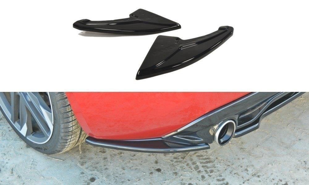 Maxton Design Heck Ansatz Flaps Diffusor passend für PEUGEOT 308 II GTI schwarz Hochglanz