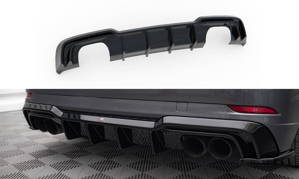 Maxton Design Diffusor Heck Ansatz passend für Audi S3 Sportback 8V Facelift