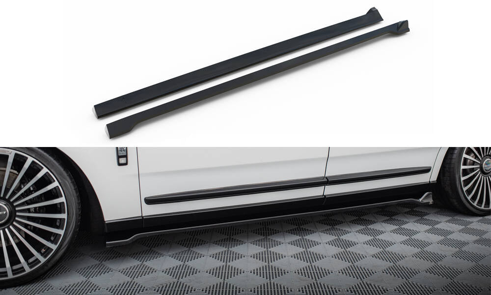 Maxton Design Street+ Seitenschweller Leisten passend für Rolls Royce Cullinan schwarz Hochglanz