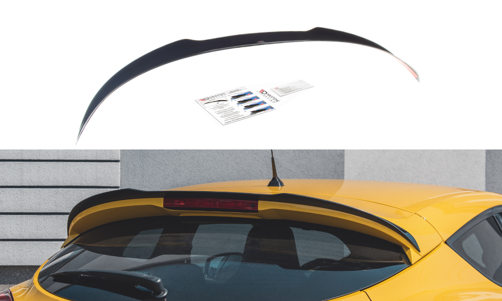 Maxton Design Spoiler CAP passend für Renault Megane 3 RS schwarz Hochglanz