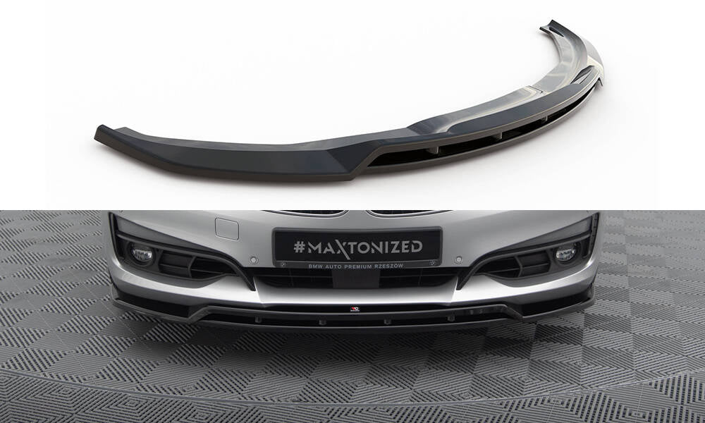 Maxton Design Street+ Spoilerlippe Front Ansatz passend für BMW 3er GT F34 schwarz Hochglanz