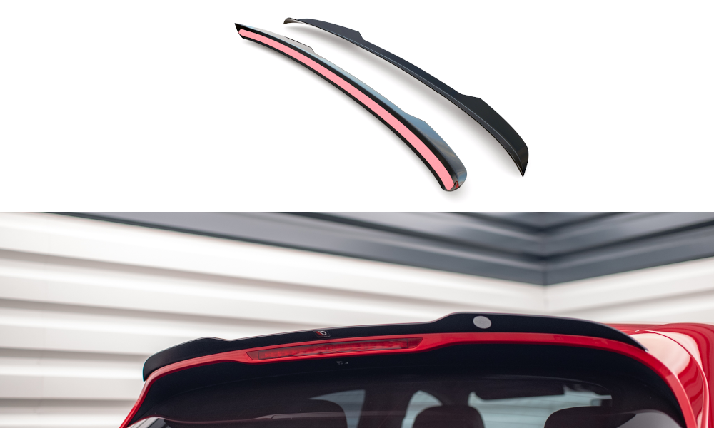 Maxton Design Spoiler CAP passend für Porsche Macan Mk1 schwarz Hochglanz