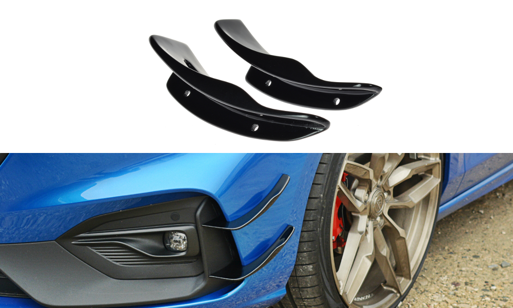Maxton Design Stoßstangen Flaps Wings vorne Canards passend für Ford Focus ST / ST-Line Mk4