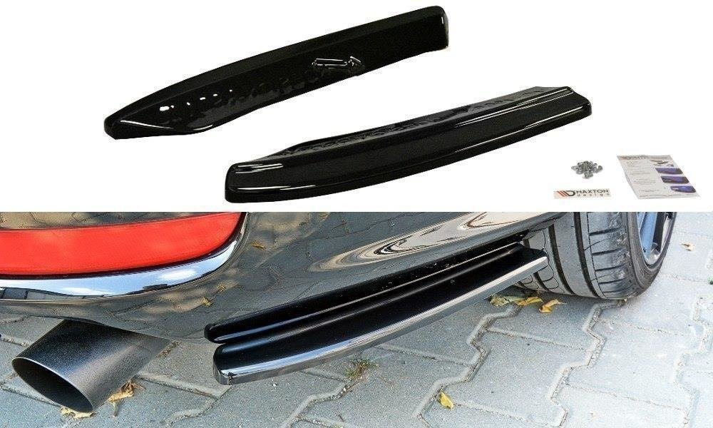 Maxton Design Heck Ansatz Flaps Diffusor für VOLVO V50F R-DESIGN Carbon Look