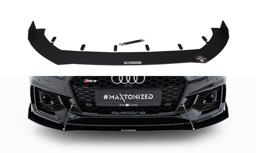 Maxton Design Sport Street+ Spoilerlippe Front Ansatz V.2 passend für Audi RS5 Coupe / Sportback F5