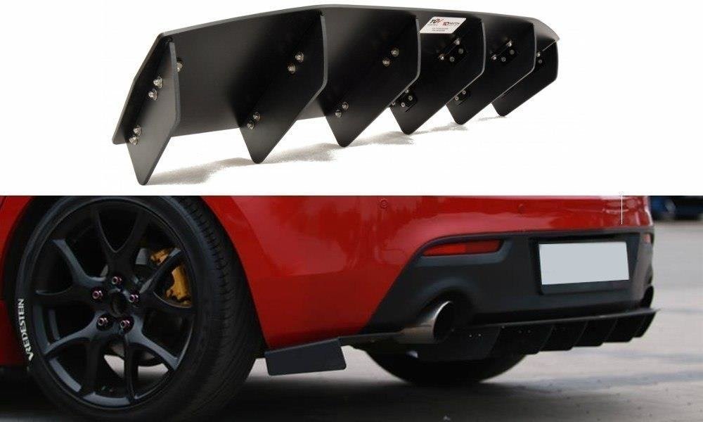Maxton Design Diffusor Heck Ansatz passend für Heckschürze passend für MAZDA 3 MK2 MPS