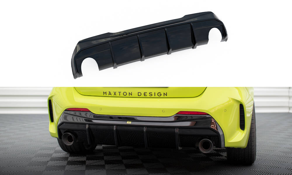 Maxton Design Diffusor Heck Ansatz V.3 passend für BMW 1er F40 M-Paket/ M135i / 128ti (Einzelauspuff li. re.)