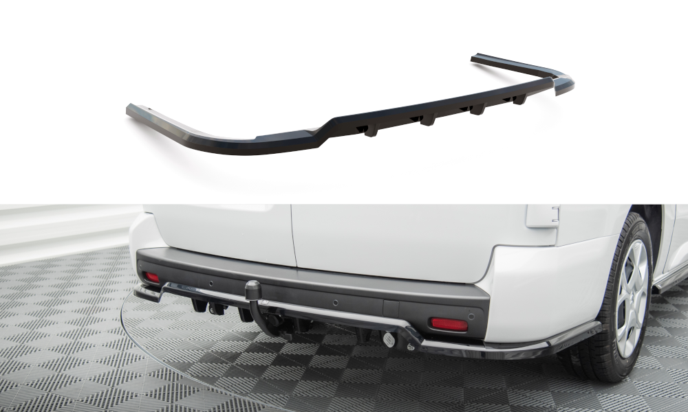 Maxton Design Street+ Mittlerer Diffusor RACE passend für Citroen Jumpy L3 Mk3 schwarz Hochglanz