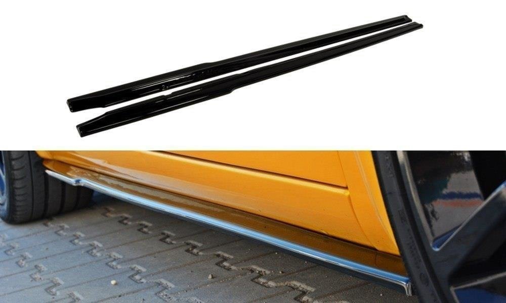 Maxton Design Street+ Seitenschweller Leisten passend für Renault Megane RS Mk2 schwarz Hochglanz