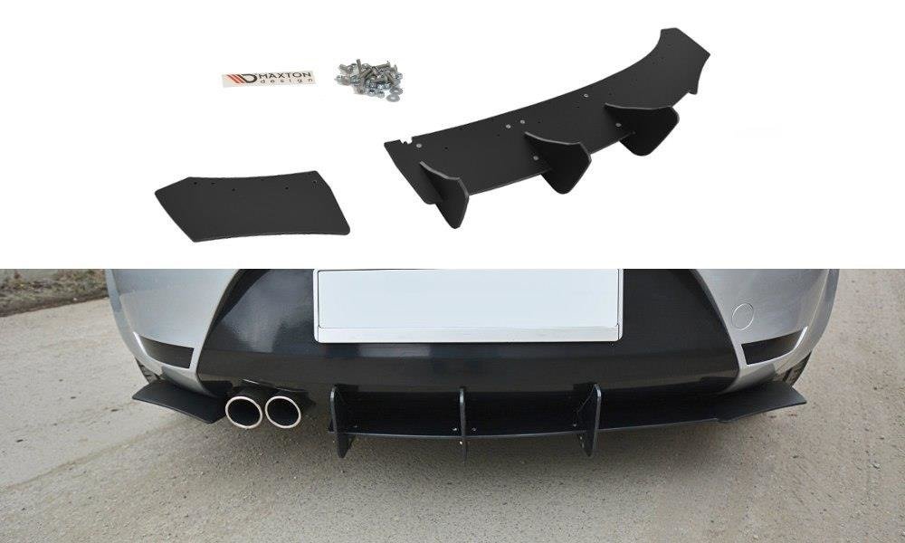Maxton Design Diffusor Heck Ansatz passend für Heckschürze V.1 passend für Seat Leon Mk2 Cupra/ FR