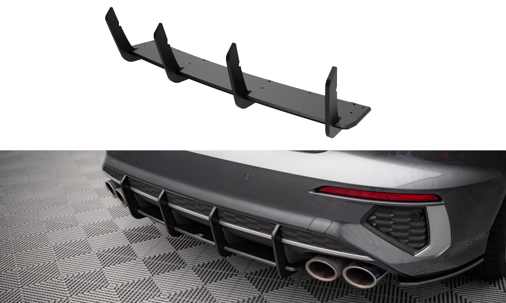 Maxton Design Street Pro Heckschürze passend für Audi S3 Limousine 8Y